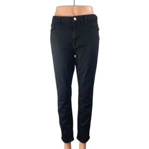 Jen7 7 For All Mankind Black High Waisted Slim Skinny Y2k Denim Jeans Size 10